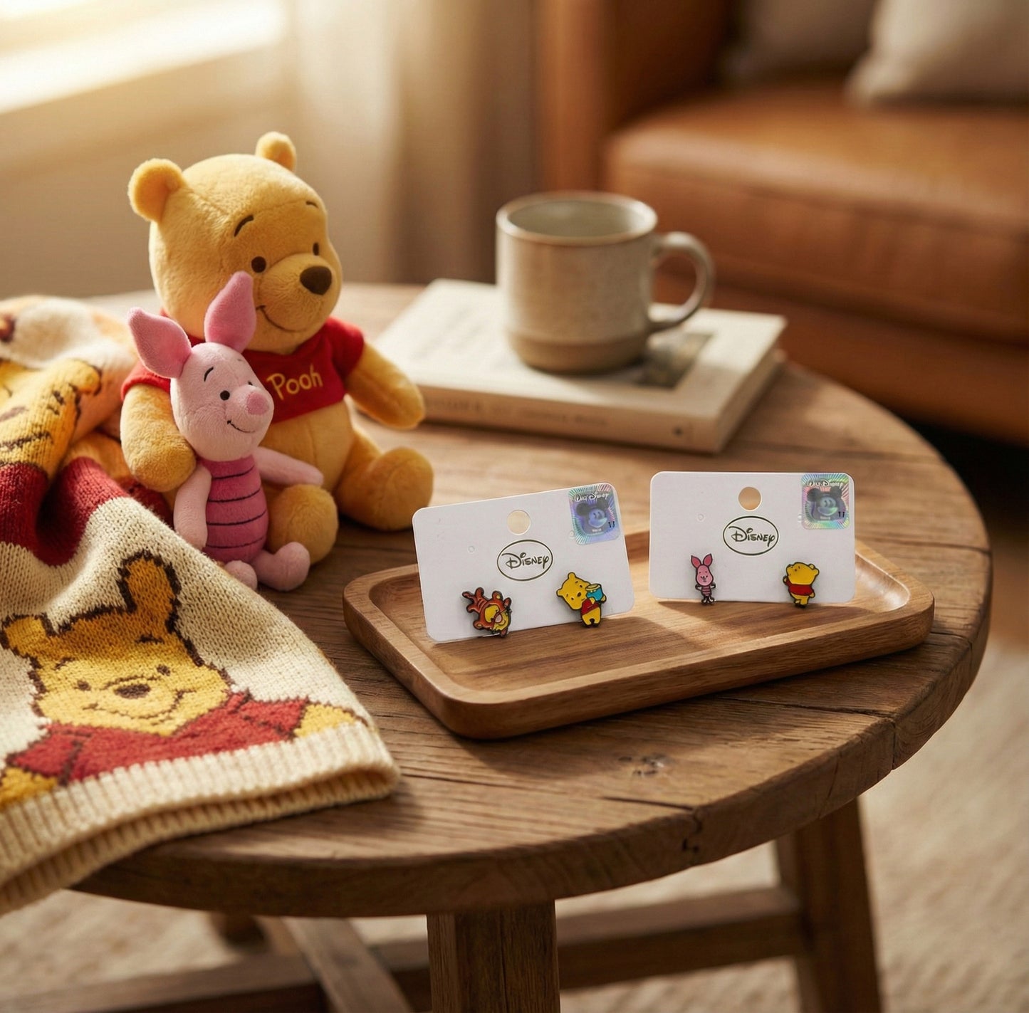 Disney Pooh Mismatched Earrings - Tigger & Piglet