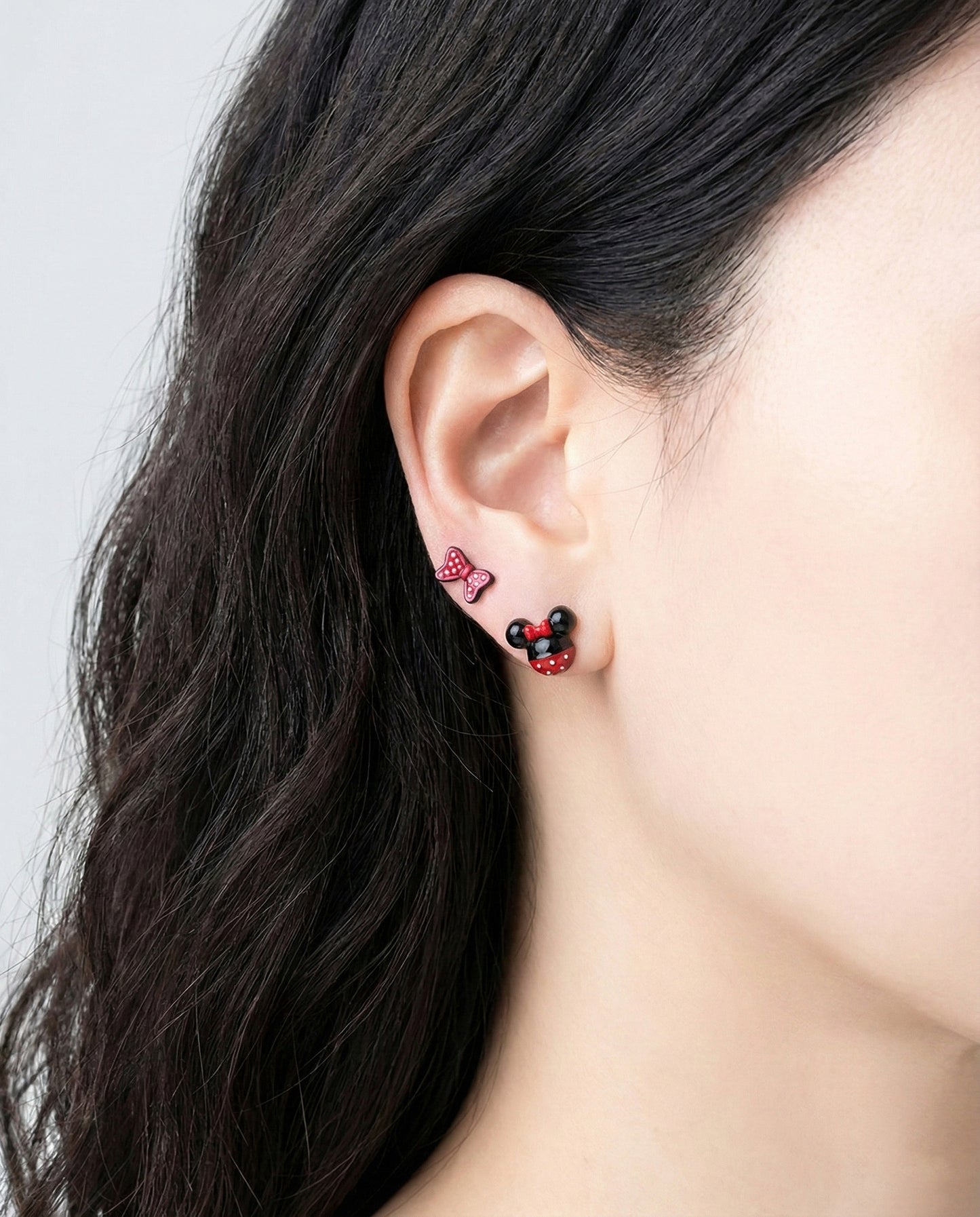 Disney Mickey Mouse 4pcs Stud Earrings Set - 925 Silver Post