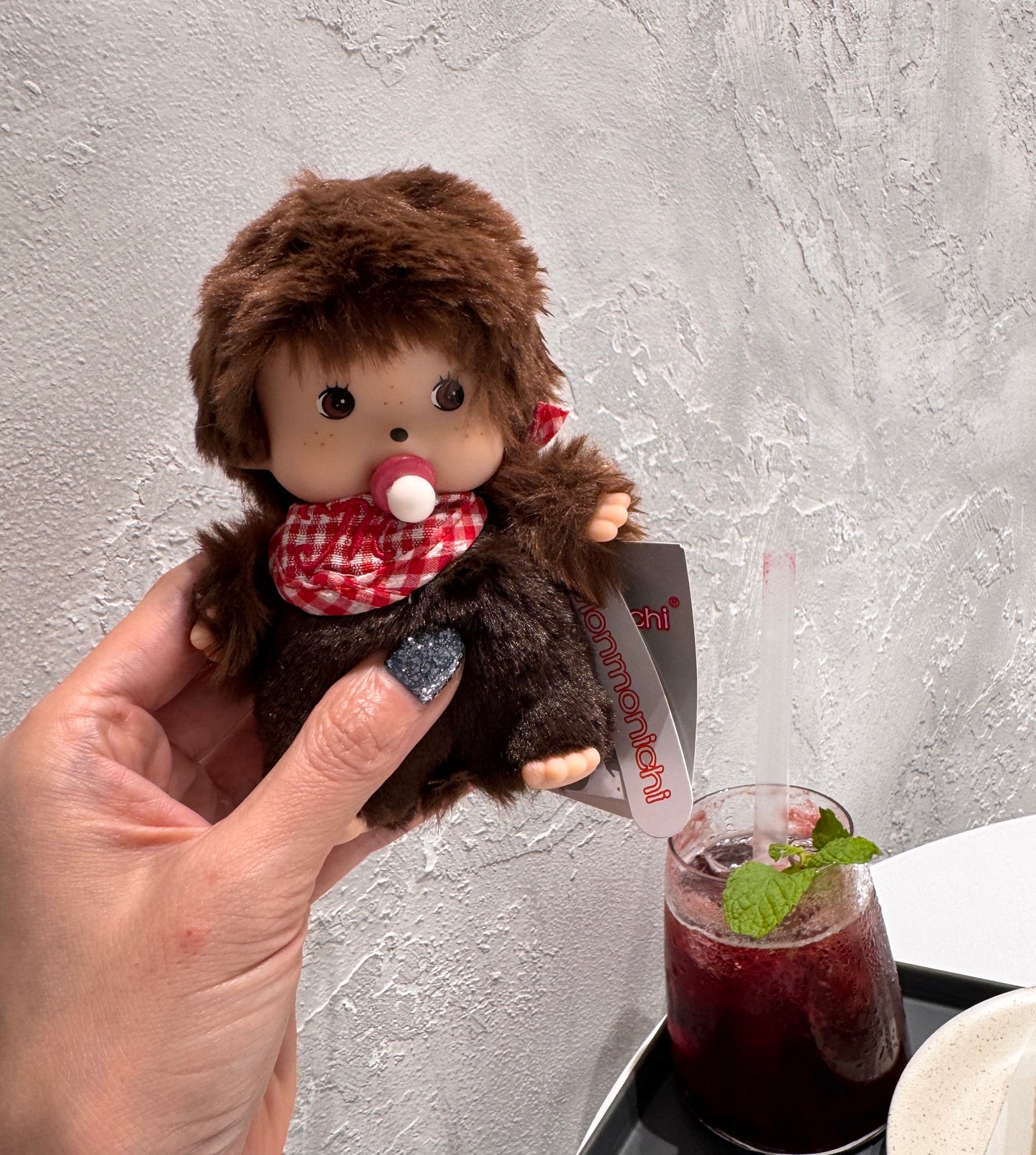 Monchhichi Baby Plush Doll Keychain – Kawaii Soft Bag Charm