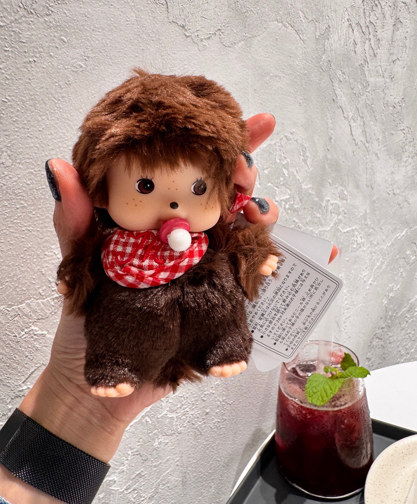 Monchhichi Baby Plush Doll Keychain – Kawaii Soft Bag Charm