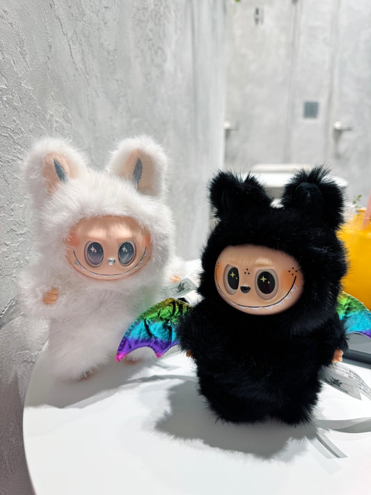 La Bubu-Inspired Monster Keychain | Zimomo Plush Bag Charm | Cute Colorful Monster Toy Accessory