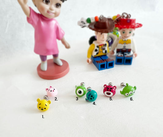 Tsum Tsum Inspired Surgical Steel Cartilage Earrings Handmade Disney Character