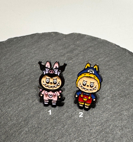 Labubu-Inspired Bunny Barbell Earring Custom Handmade Costume Series