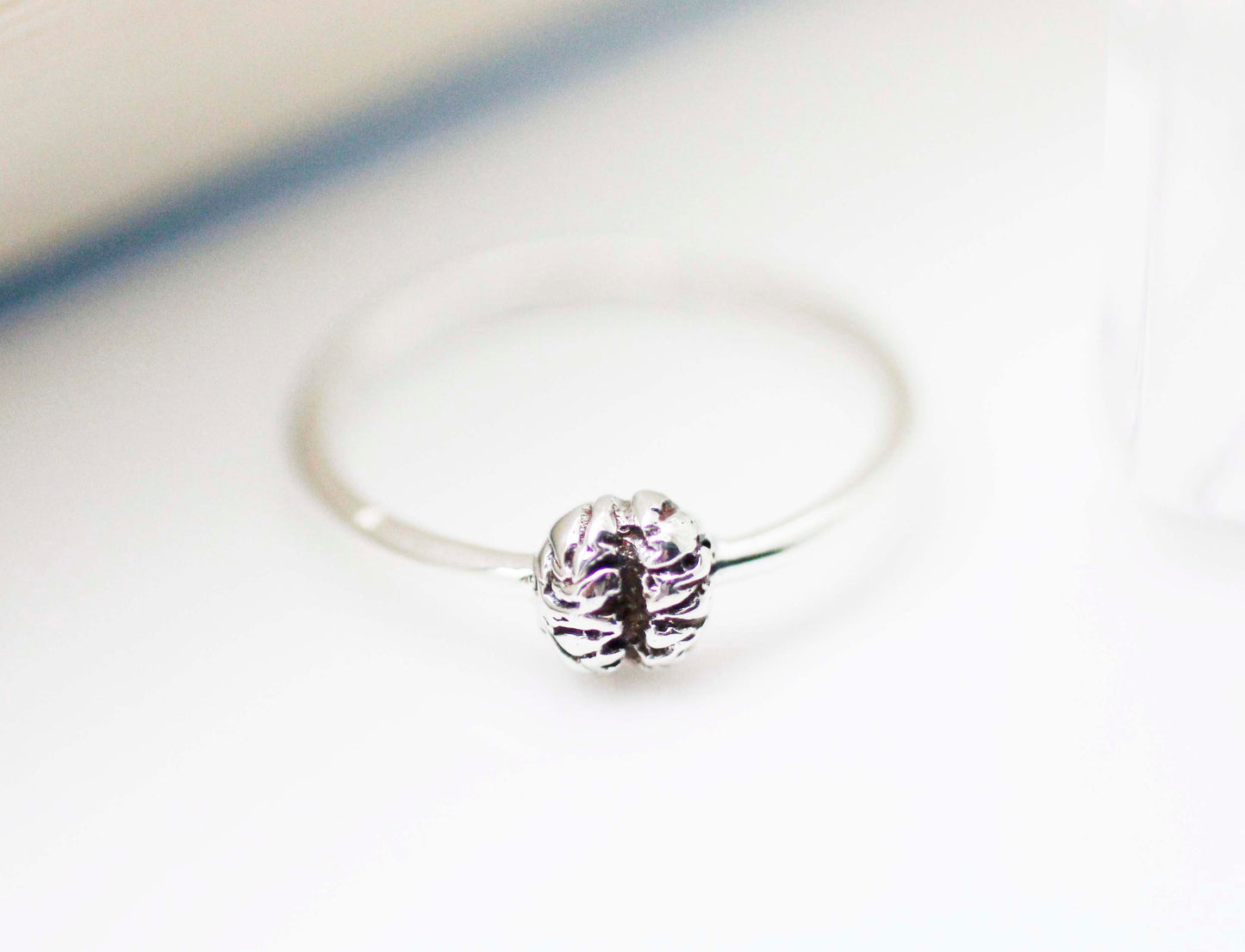 925 Sterling Silver Anatomical Brain Ring – Neuron Ring, Einstein Inspired Science Jewelry