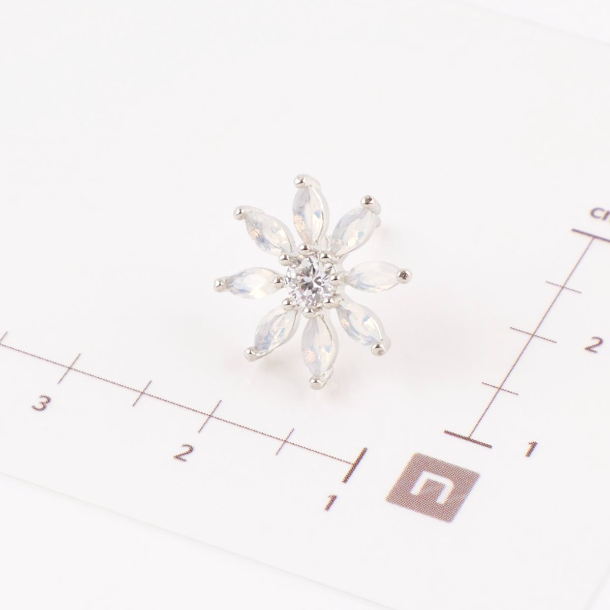 Daisy Opal Bridal Stud Earrings in Gold, Silver & Rose Gold