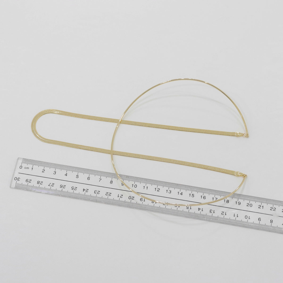 Layered Snake Chain Choker – Minimalist Brass Necklace | 8TTITTO8