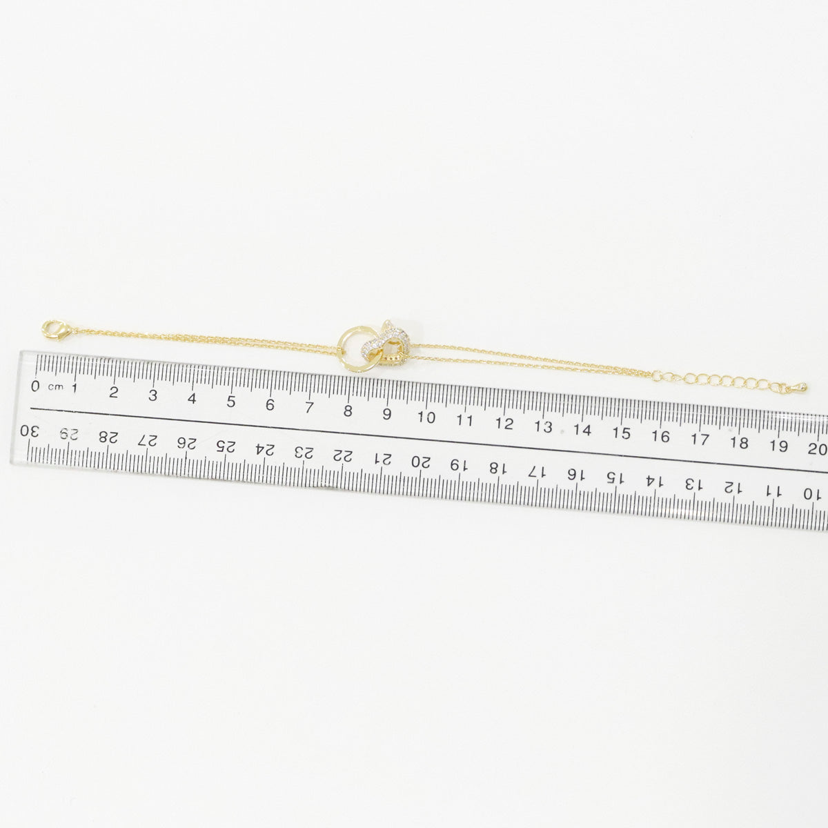 Minimalist Triangle Pendant Chain Bracelet, Delicate Triforce Symbol chram bracelet