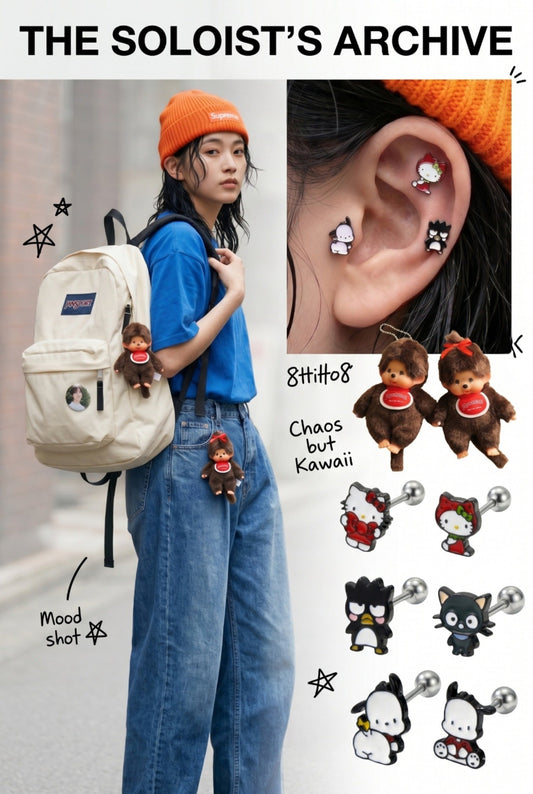 How to Build a Sanrio Ear Stack (Chaos but Kawaii Style)
