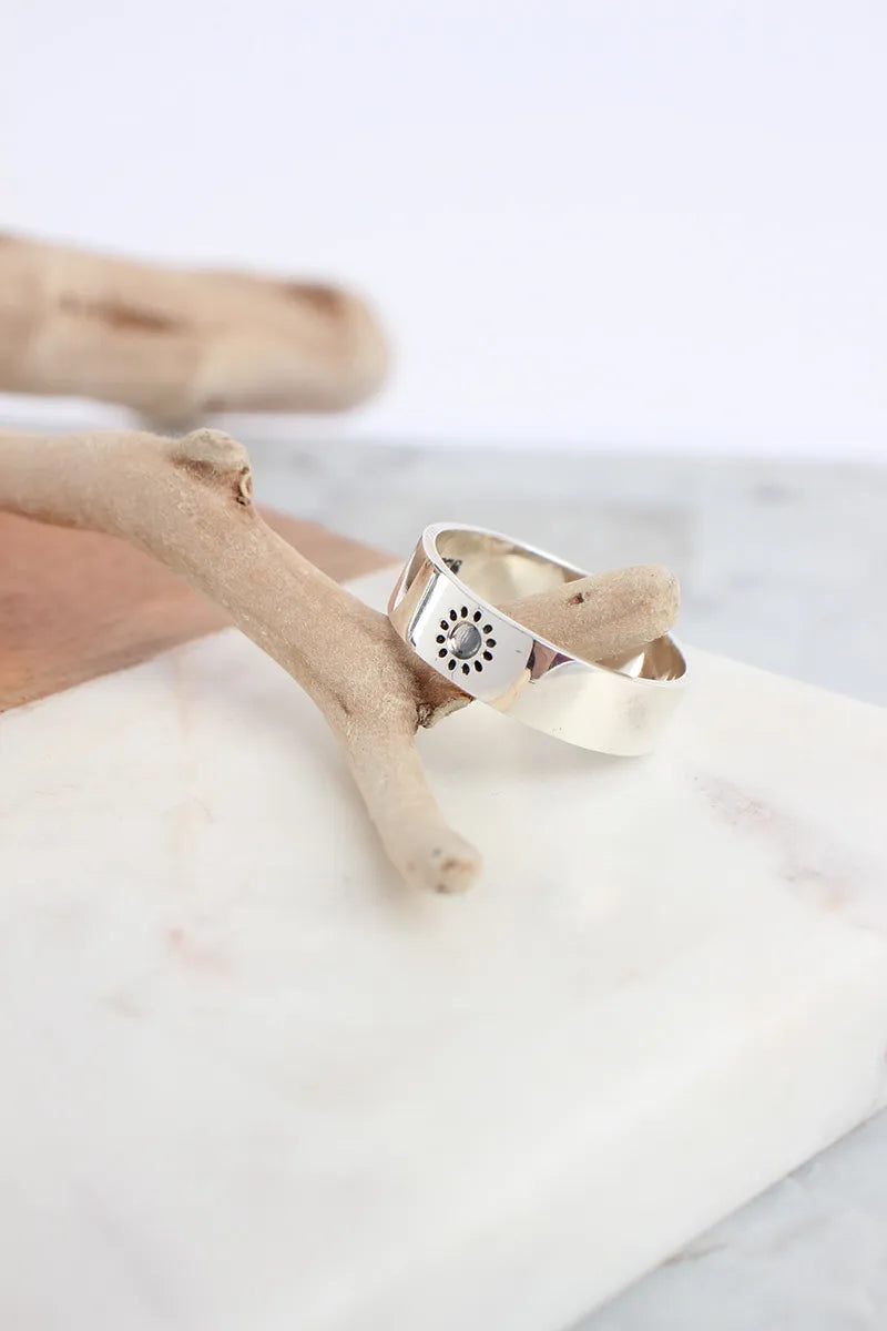Sun & Moon Promise Ring — 925 Silver | Matching Set