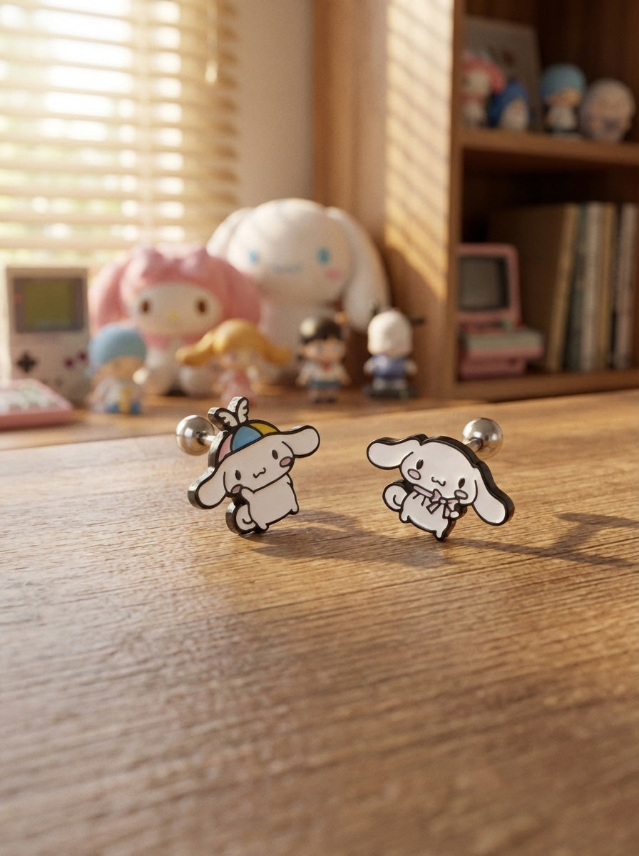 Cinnamoroll Barbell Ball Earring  | Handmade in Korea