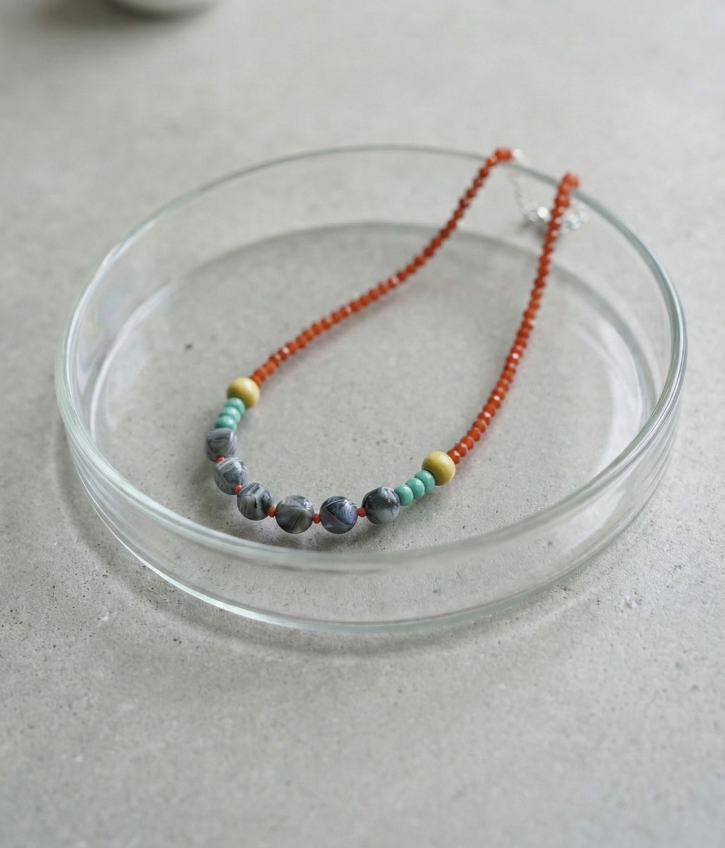 Colorful Beaded Choker Necklace - Y2K Summer Aesthetic Jewelry (5 Colors)