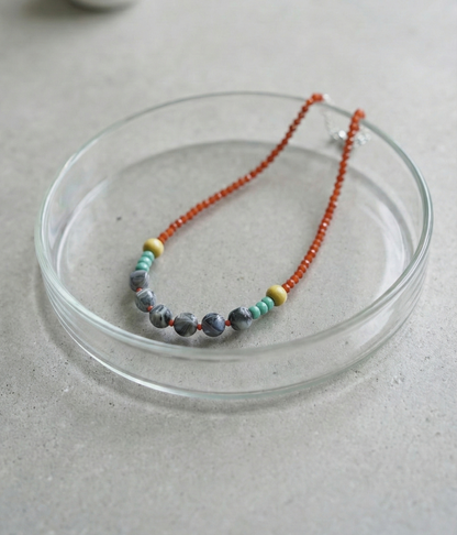 Colorful Beaded Choker Necklace - Y2K Summer Aesthetic Jewelry (5 Colors)