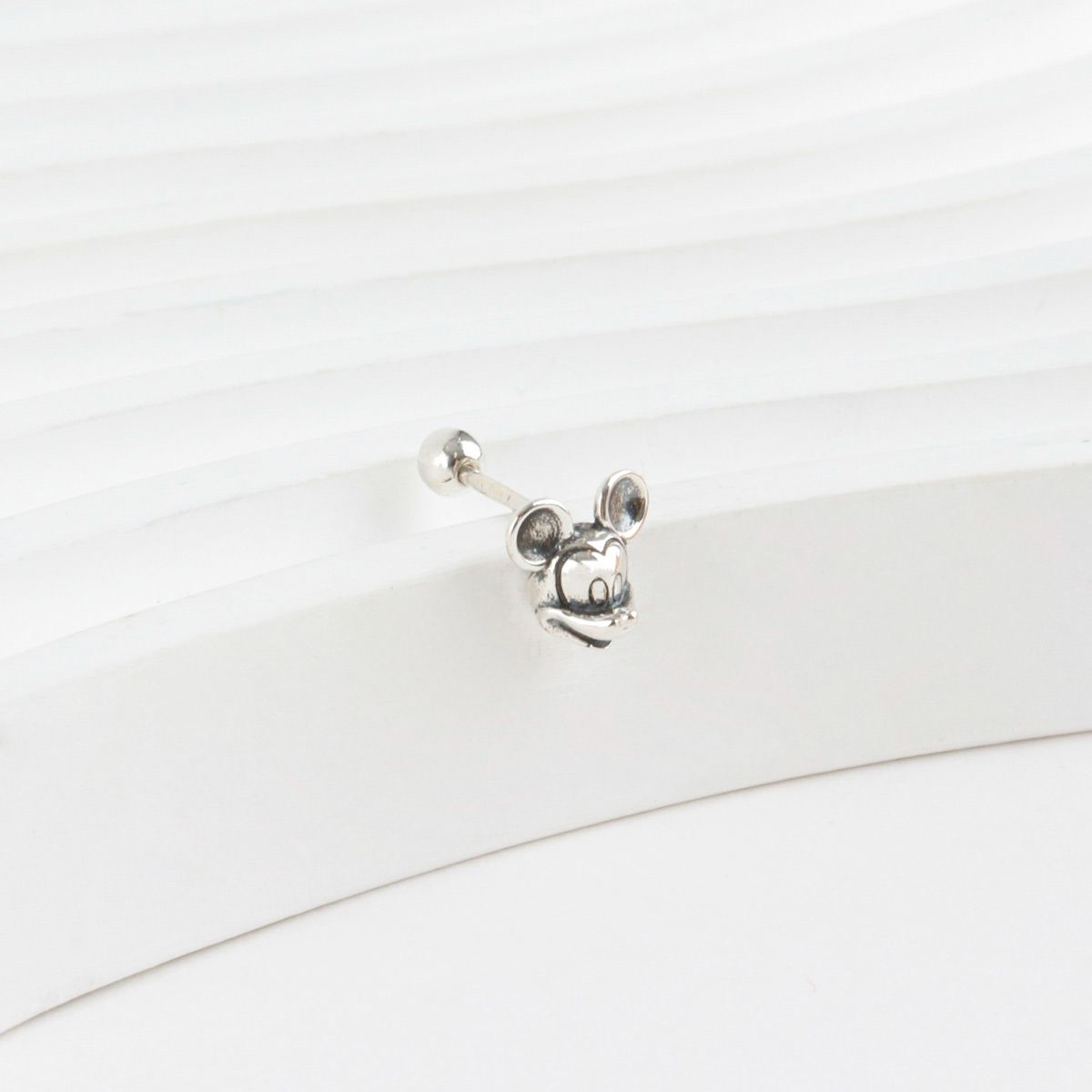 Oreo & Mickey Surgical Steel Piercings - 925 Silver Posts
