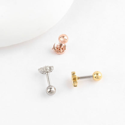 Celestial Moon & Star Pave Stud | K-Fine Piercing