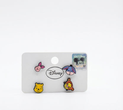Disney Winnie the Pooh & Friends 4-Piece Stud Earring Set | 925 Silver Post Handmade