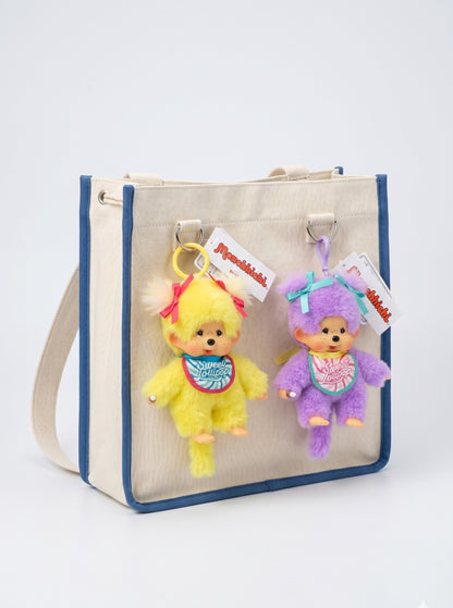 Sweet Lollipop Monchhichi Plush Bag Charm Keychain — Kawaii Y2K Bag Decor