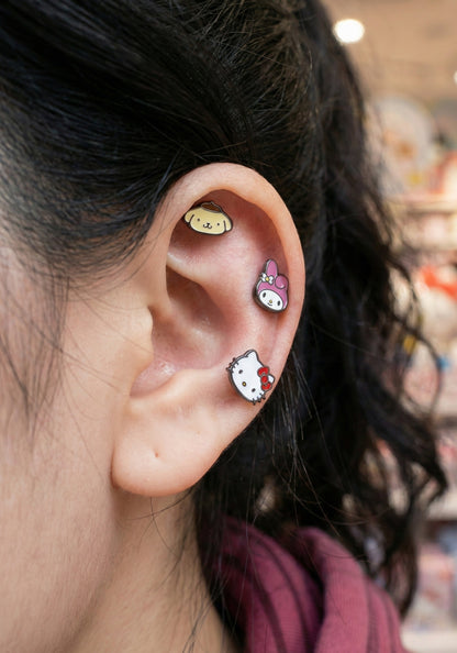 Pompompurin Barbell Stud | K-Style Ear Stack Piercing