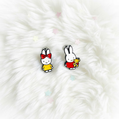 Premium Miffy (Nijntje) Enamel Piercing - Surgical Steel Cartilage Helix Conch Stud