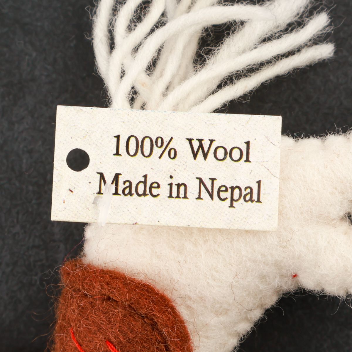 Handmade Wool Felt Horse Bag Charm Keychain - Nepal Artisan Pony (2 Colors)