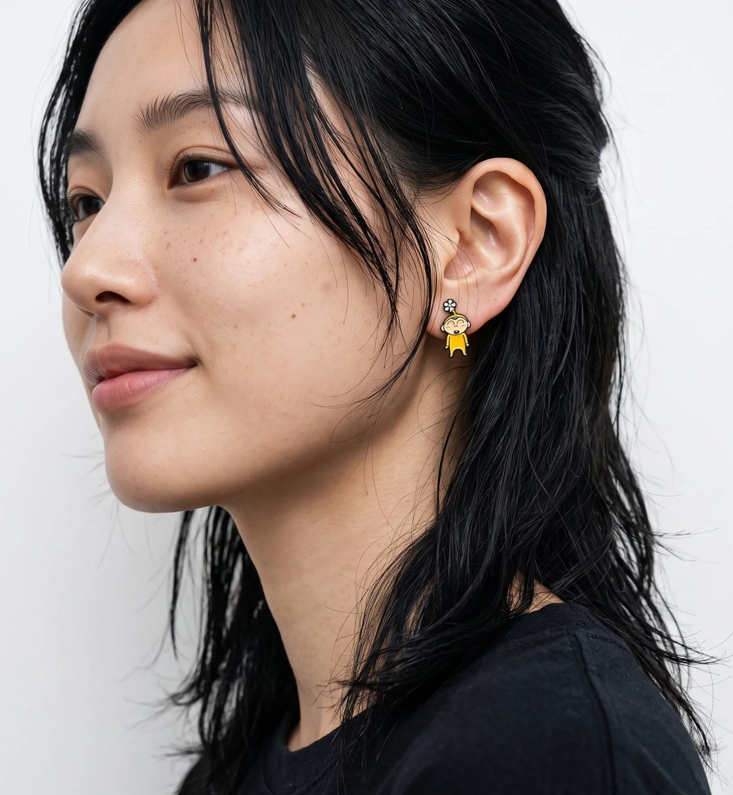 Crayon Shin-chan Mismatch Earrings — The K-Style Staple