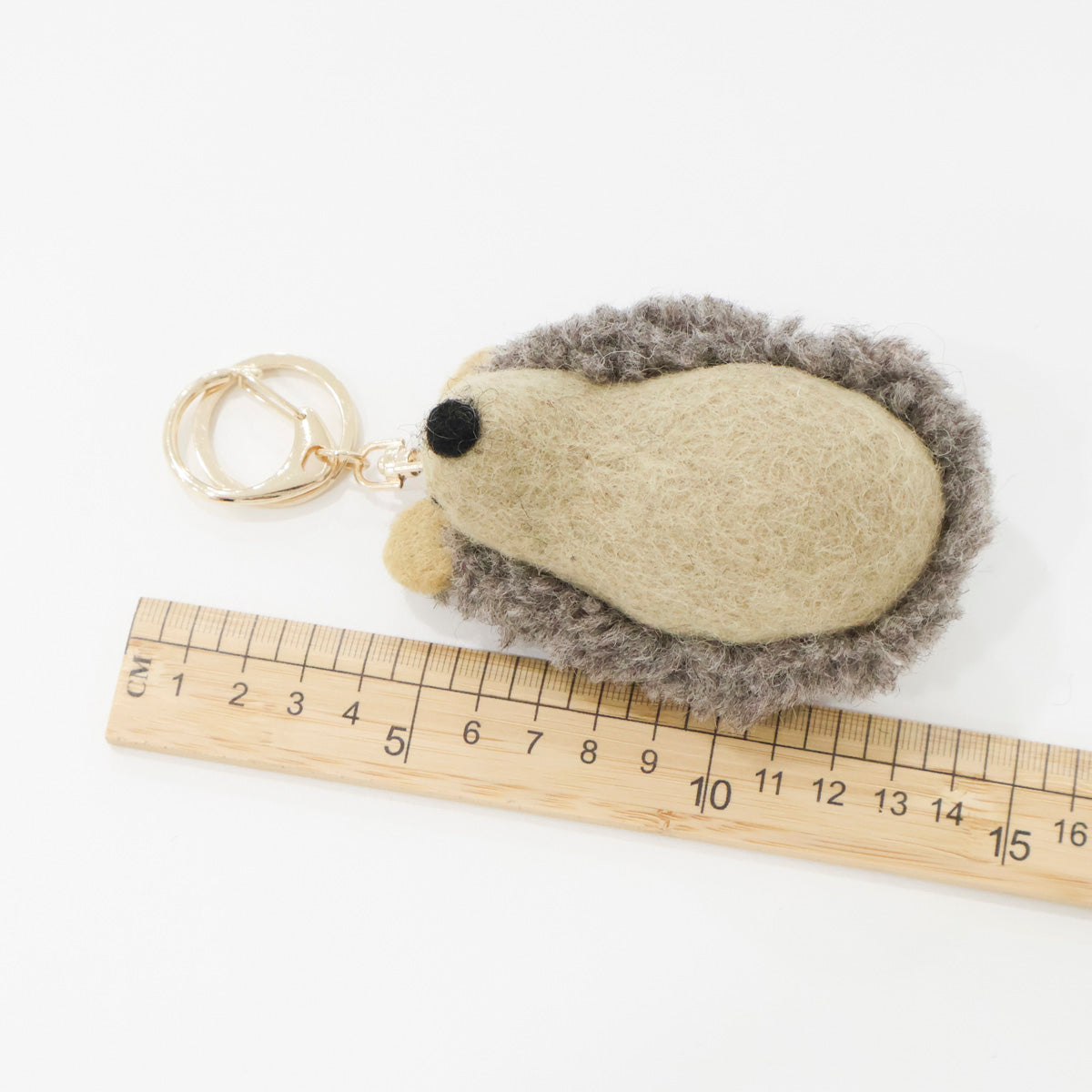 Handmade Nepal Wool Felt Animal Keychain - Pig & Hedgehog Bag Charm
