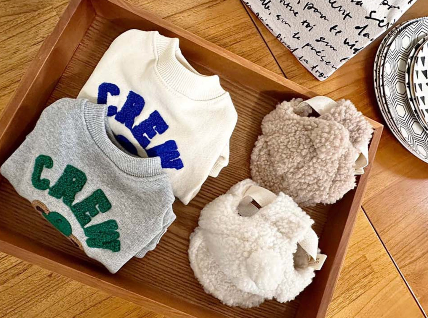 Korean Teddy Bear Dog Sweatshirt - CREW MTM Cotton T-shirt