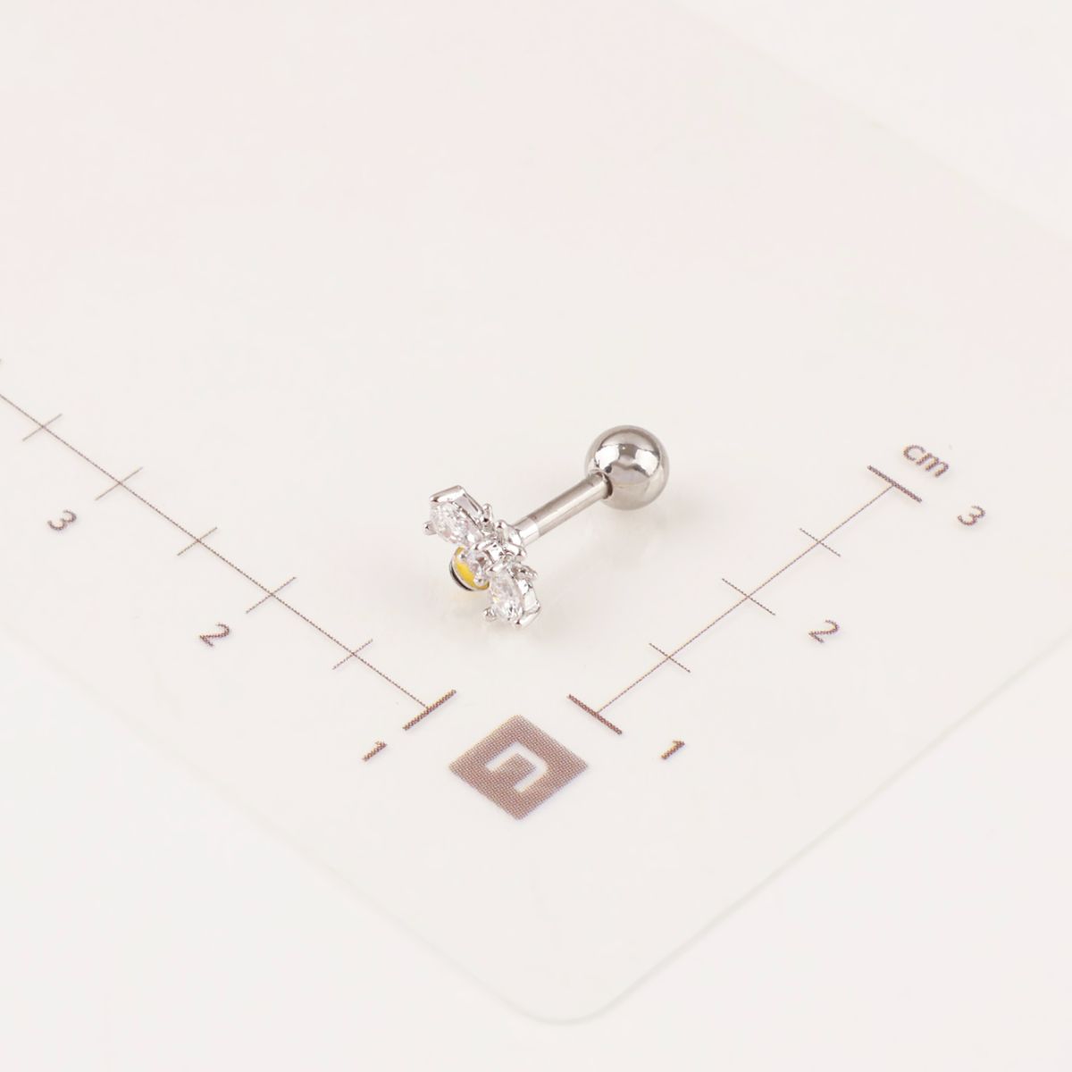 Bumblebee CZ Enamel Cartilage Piercing Stud – Surgical Steel (Single)