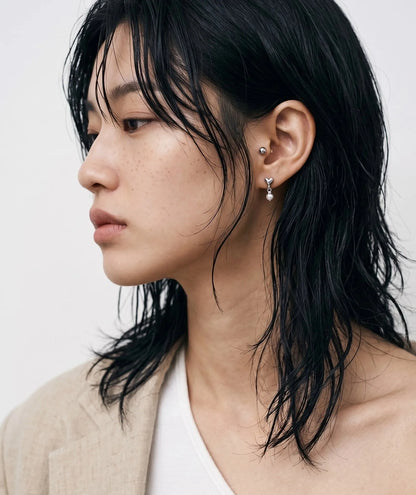 Heart Pearl Drop Stud — K-Fine Jewelry | 8ttitto8