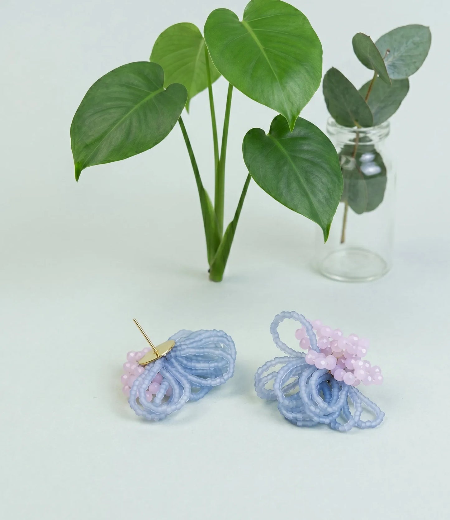 Handmade Acrylic Blossom Loop Earrings | K-Style Volume · 3 Colors