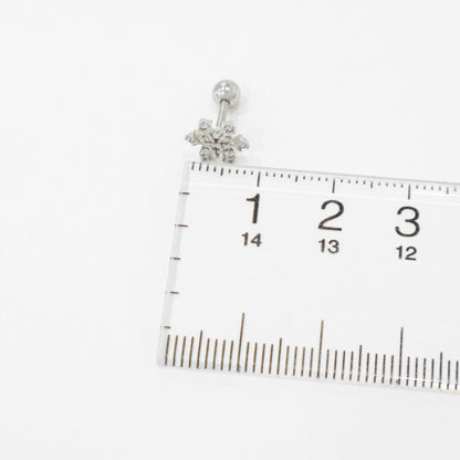 Winter Snowflake Stud Earrings – 2 Styles in Gold, Silver & Rose Gold | 8TTITTO8