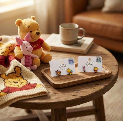 Disney Pooh Mismatched Earrings - Tigger & Piglet