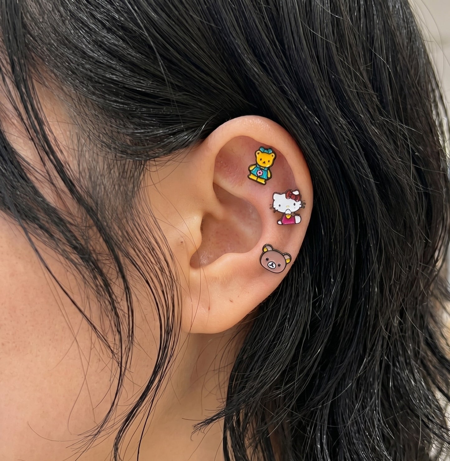 Hello Kitty & Rilakkuma Surgical Steel Piercing | K-Jewelry