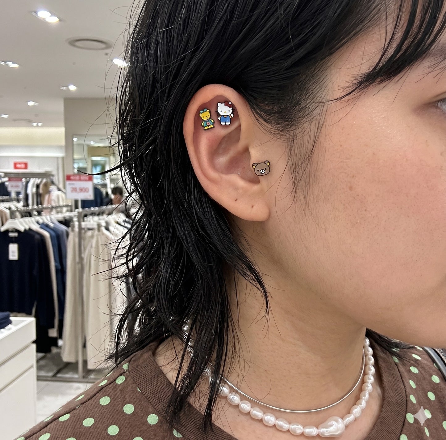 Hello Kitty & Rilakkuma Surgical Steel Piercing | K-Jewelry