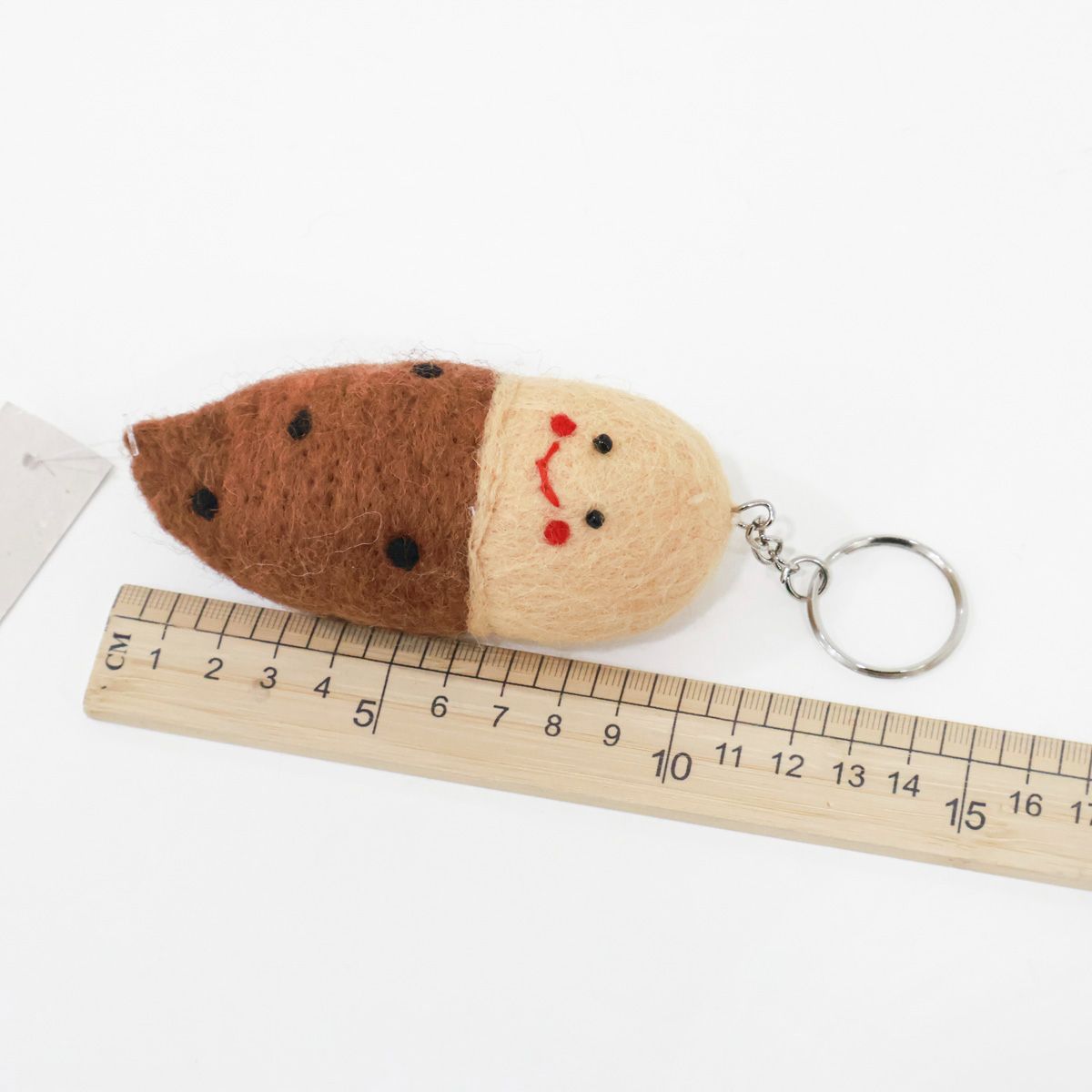 Handmade Nepal Wool Felt Vegetable Keychain Set - 5 Styles