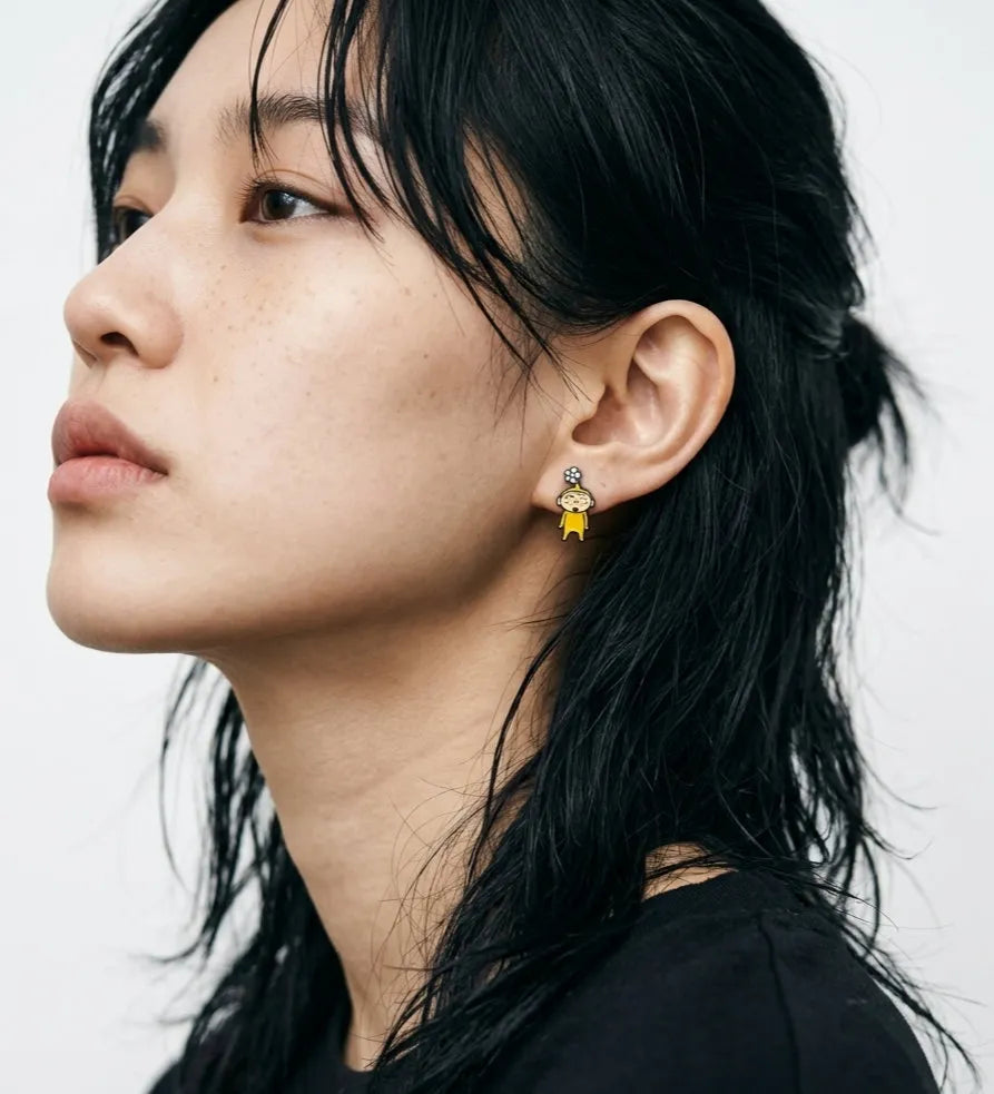 Crayon Shin-chan Mismatch Earrings — The K-Style Staple
