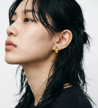 Crayon Shin-chan Mismatch Earrings — The K-Style Staple