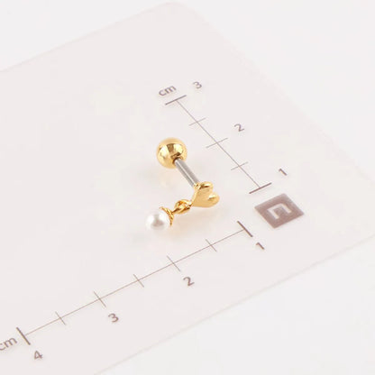 Heart Pearl Drop Stud — K-Fine Jewelry | 8ttitto8