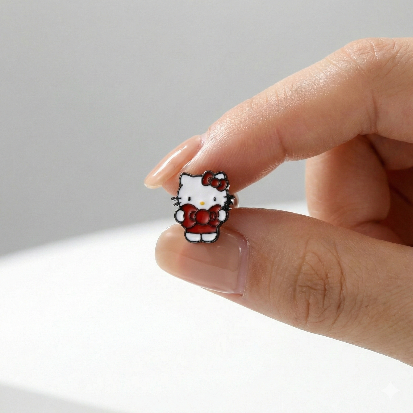 Hello Kitty Surgical Steel Cartilage Earring - Classic & Cat Hood