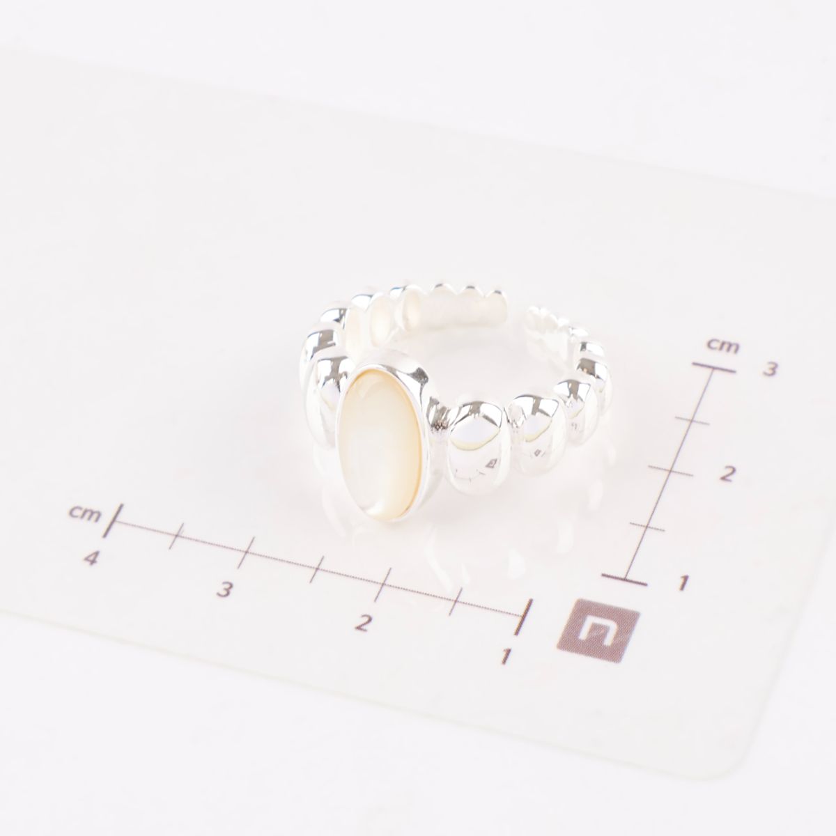 925 Sterling Silver Aquamarine Ring - Adjustable Natural Gemstone Open Ring