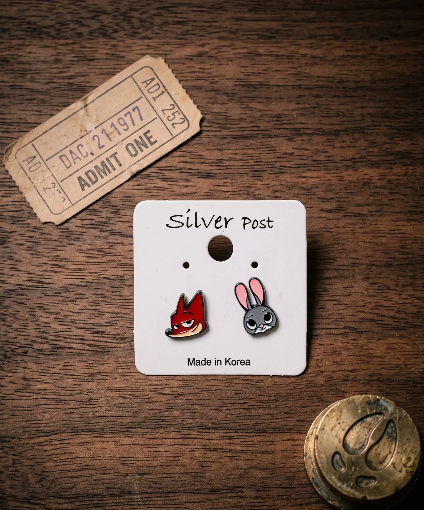 Nick & Judy Mismatch Earrings — The Zootopia Duo
