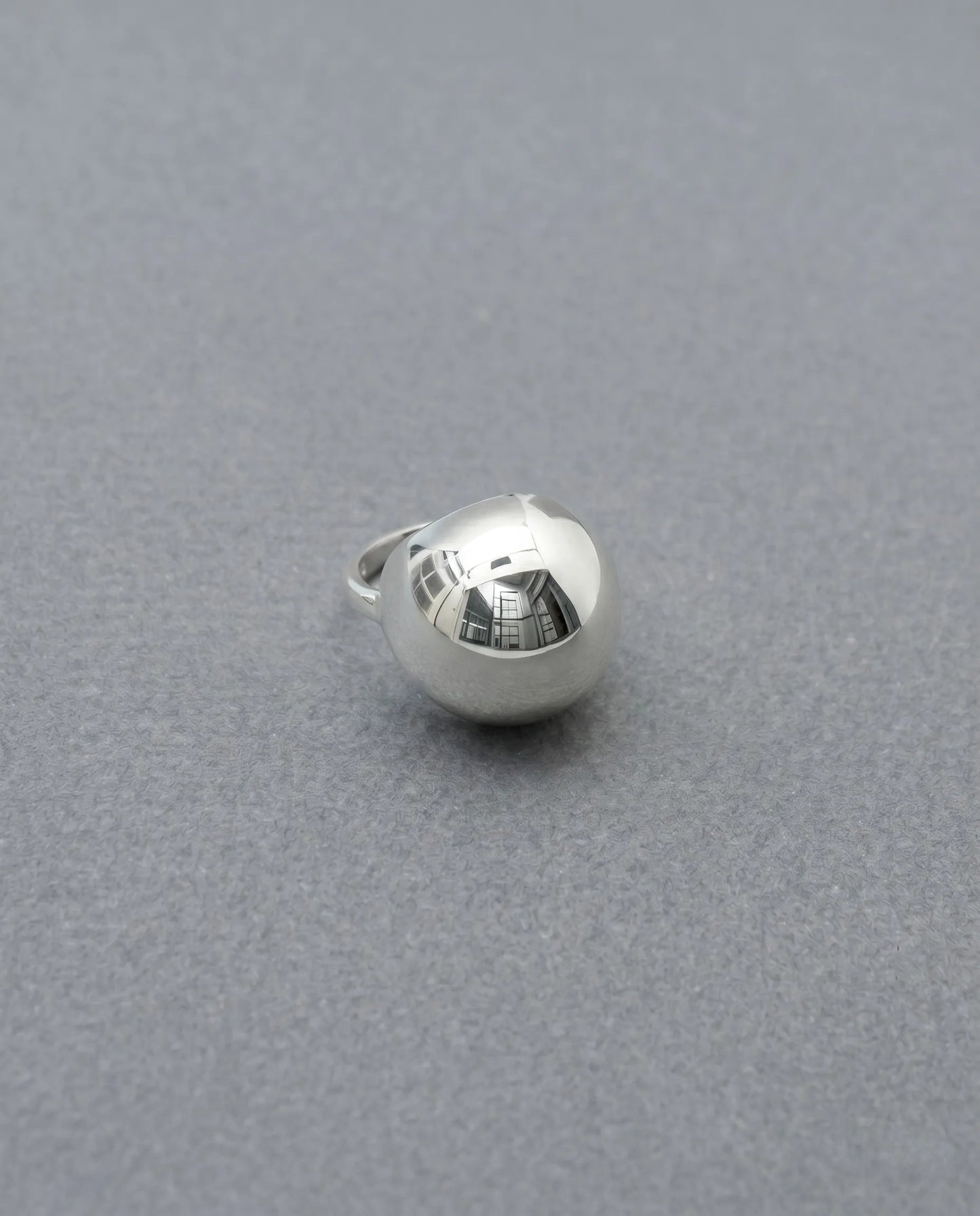 e 925 Sterling Silver Bold Dome Ring — Hollow Chunky Statement Ring, Custom Fit