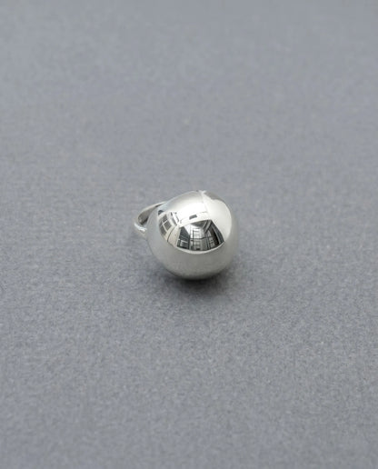 e 925 Sterling Silver Bold Dome Ring — Hollow Chunky Statement Ring, Custom Fit