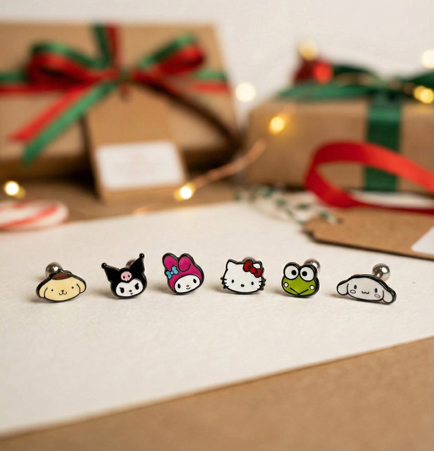 Sanrio Hello Kitty Barbell Earrings - Cartilage Helix Stud