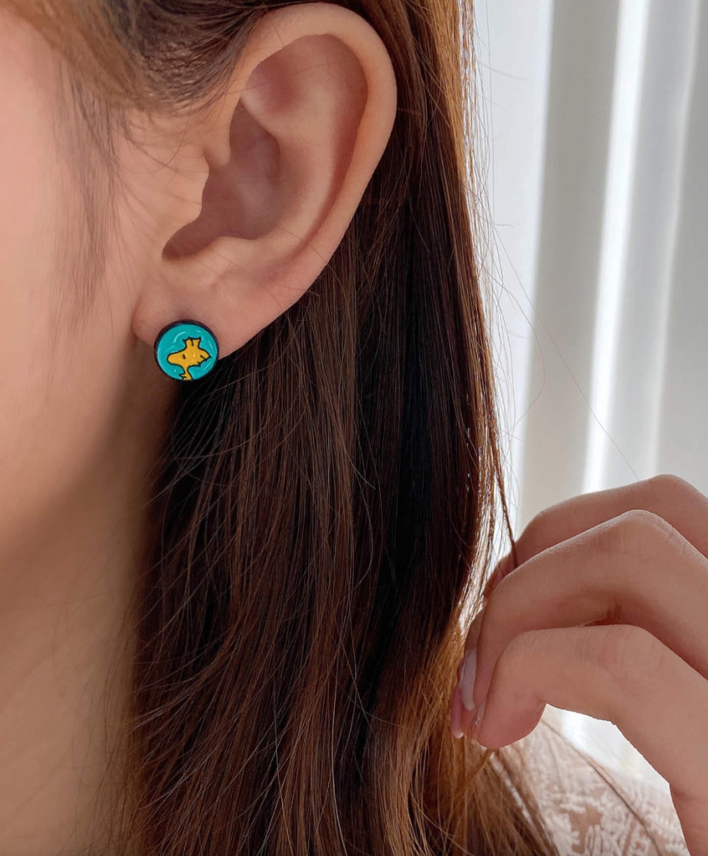 Handmade Snoopy, Woodstock, Lucy & Charlie Brown Studs – 4-Pair Silver Post Set