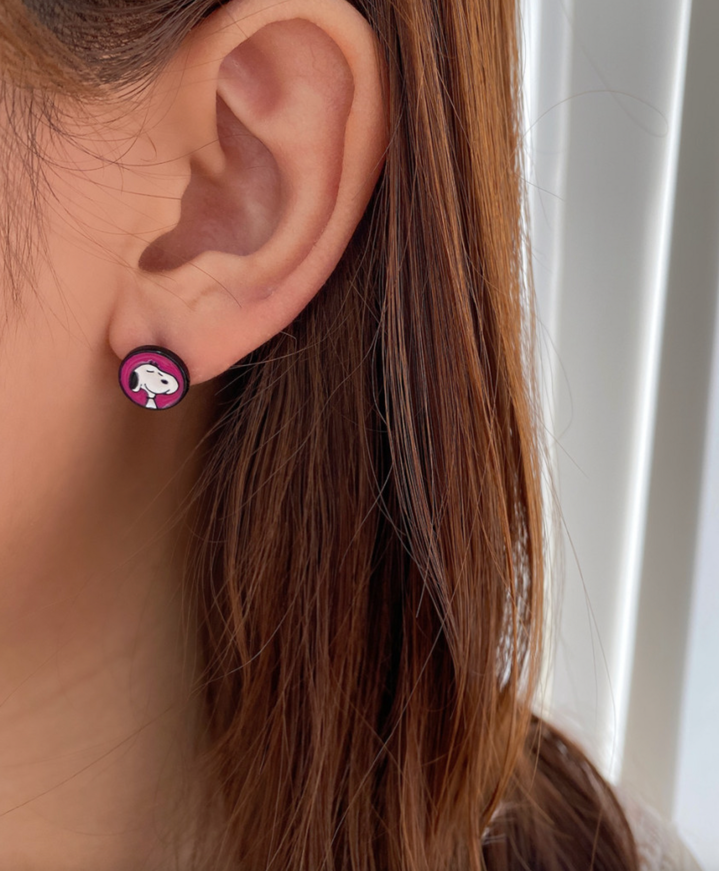 Handmade Snoopy, Woodstock, Lucy & Charlie Brown Studs – 4-Pair Silver Post Set