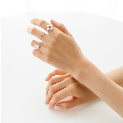 925 Sterling Silver Teddy Bear Ring – Cute Unique Adjustable Gift for Women & Girls