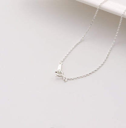 925 Sterling Silver Teddy Bear Necklace,Cute Minimalist Layering necklace