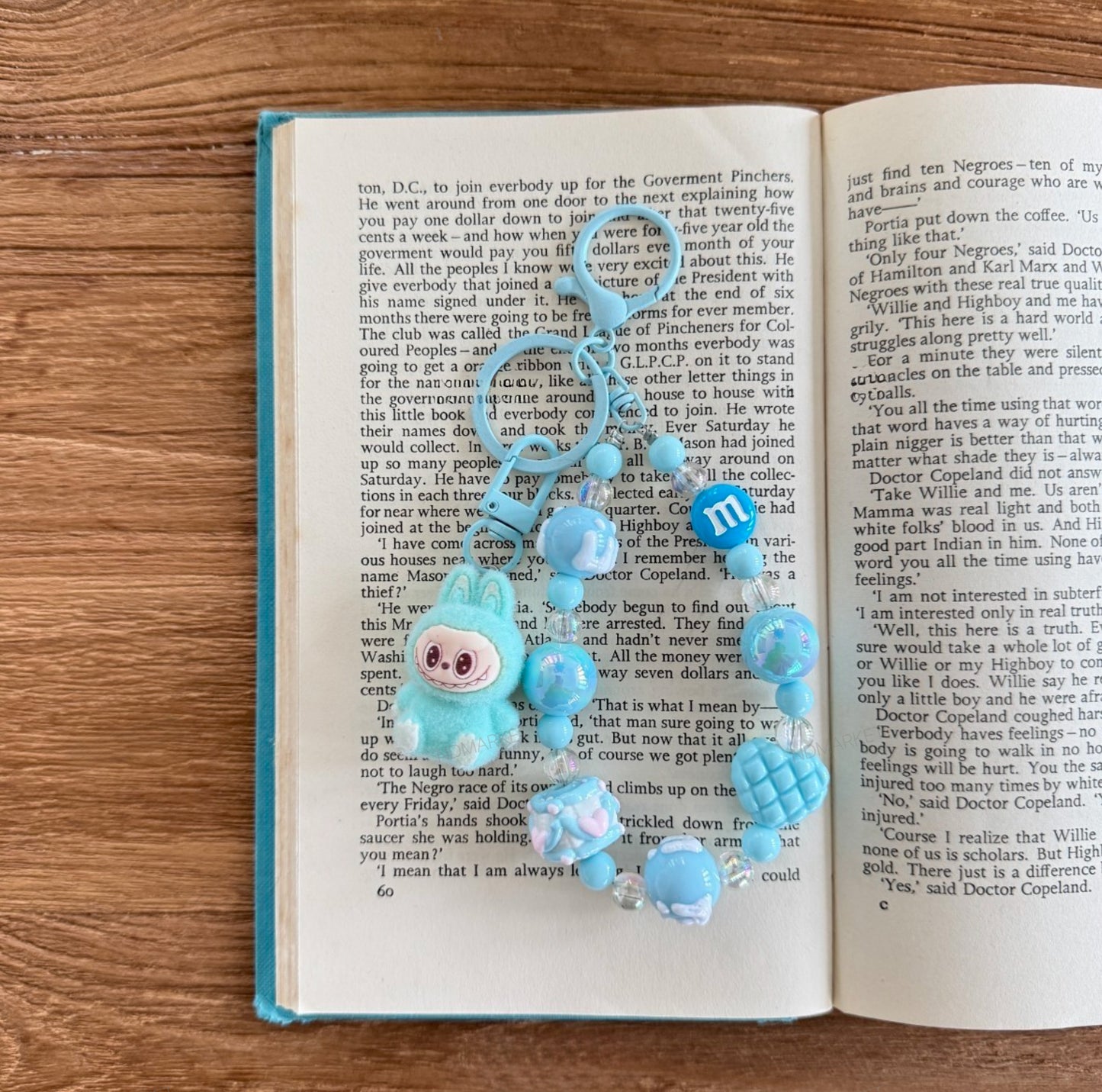 Labubu Inspired K-Kawaii Plush Keyring | Handmade Pastel Beaded Bag & Phone Charm