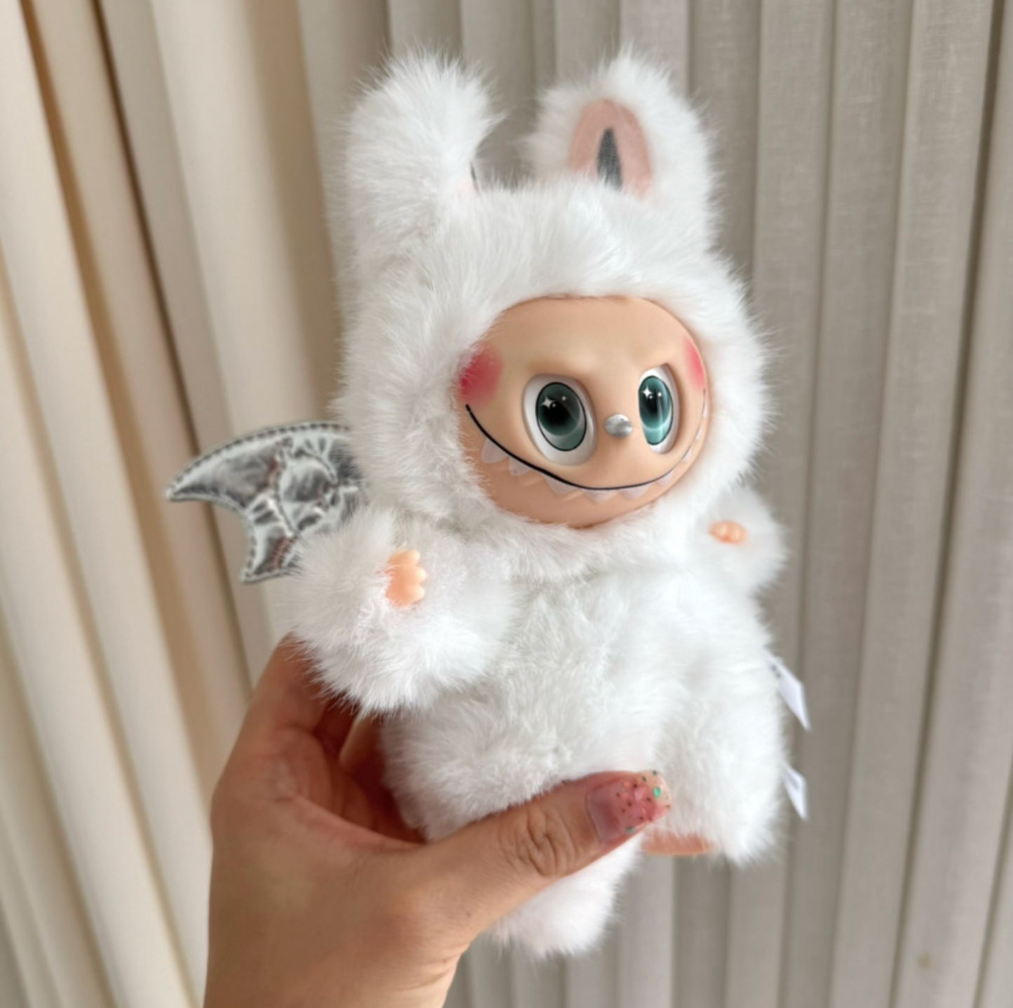 La Bubu-Inspired Monster Keychain, Zimomo Plush Bag Charm,Cute LaBubu doll