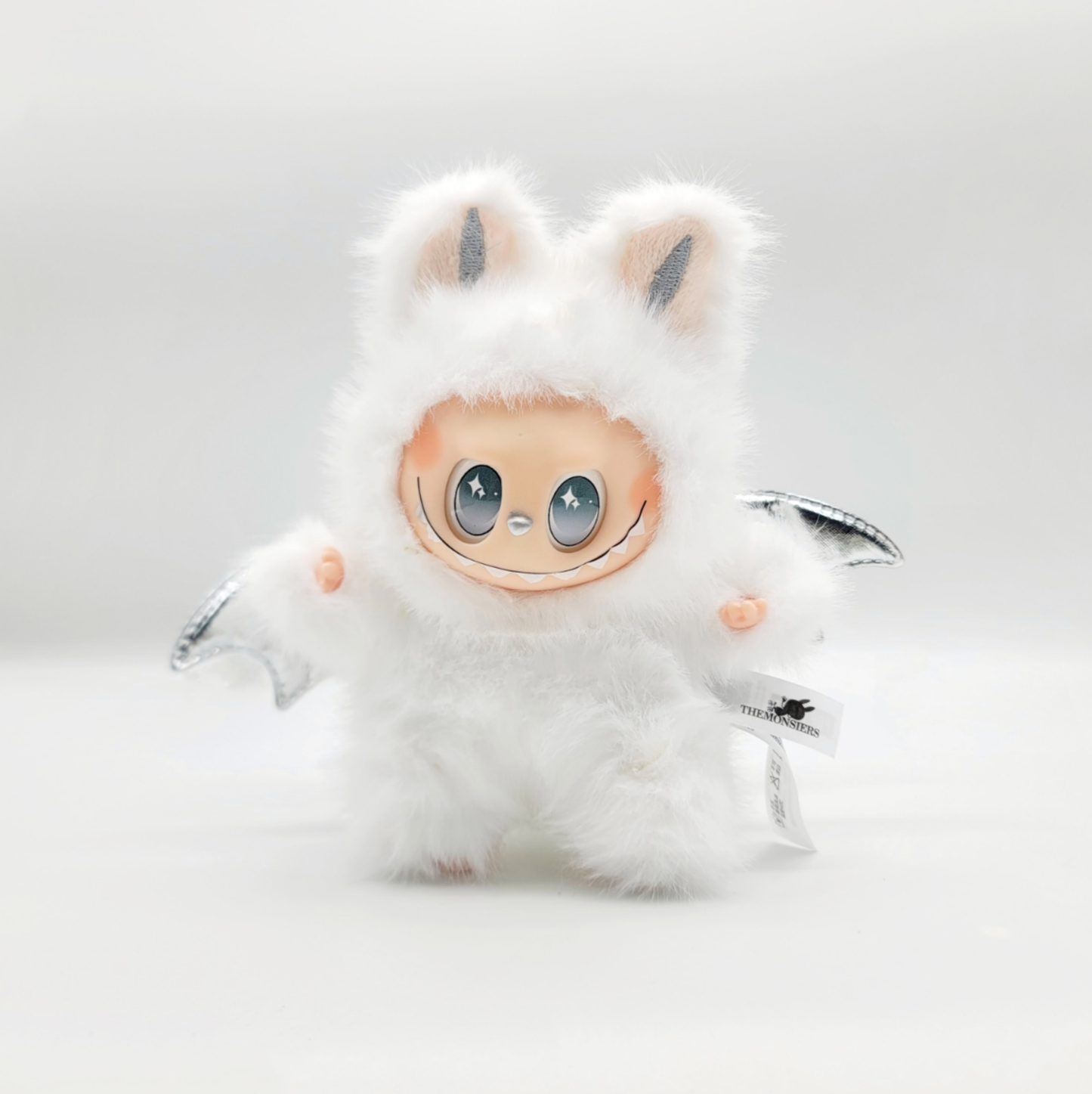 Labubu Inspired Plush Keychain - White, Black, and Pink Characters | ZIMOMO
